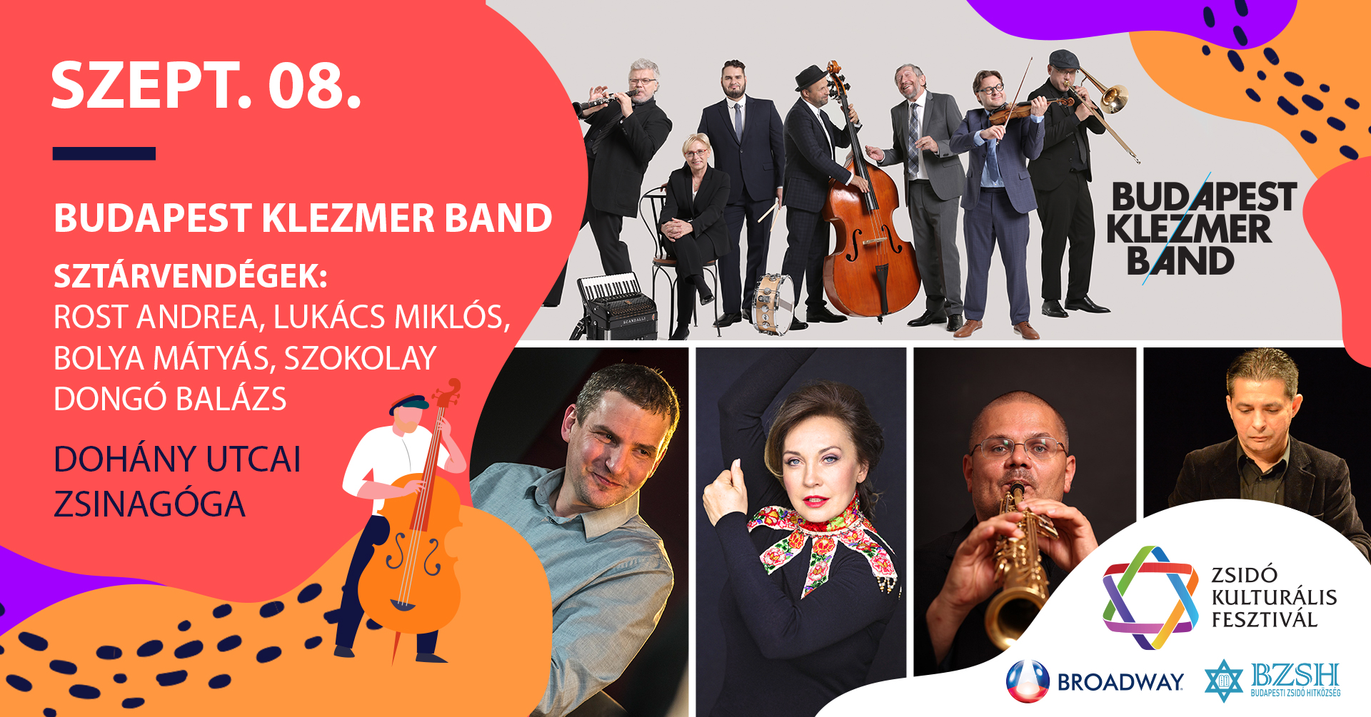 Budapest Klezmer Band ⋆ 25. Zsidó Kulturális Fesztivál Fesztiválünnep